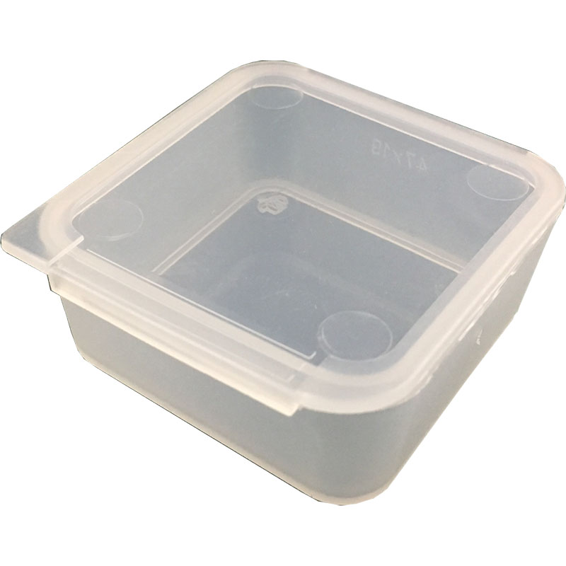 Hinged Plastic Box 2 X 2  Polypropylene Transparent Plastic Container